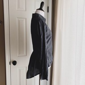 Vintage Cotton Gray Blouse